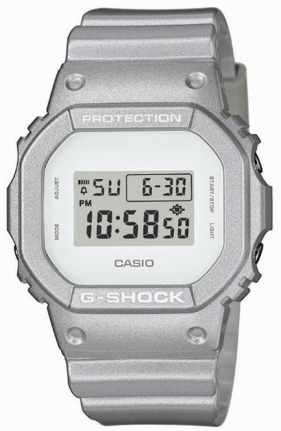 Reloj Unisex Casio G-SHOCK DW-5600SG-7ER plateado