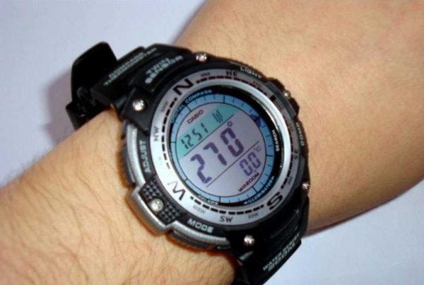 Reloj Casio CollectionTwin sensor SGW-100-1VEF correa negra