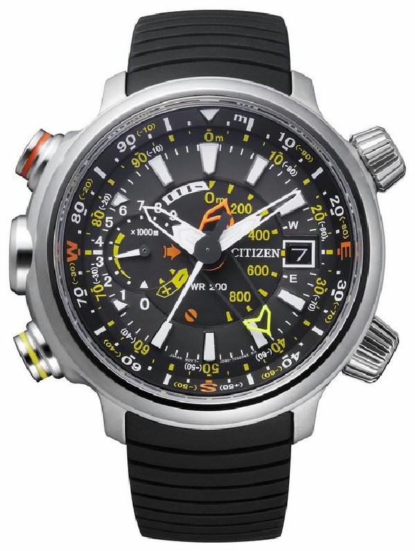 Reloj Caballero Citizen Altichron BN4021-02E Eco Drive-Supertitanium-Correa caucho negra