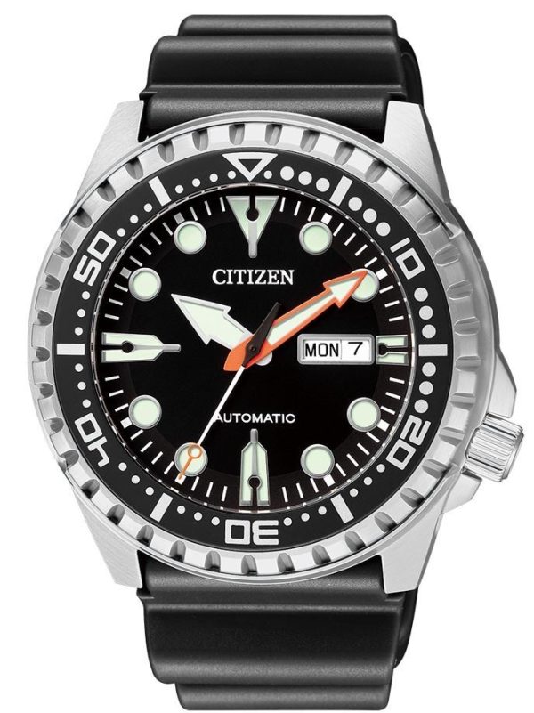 Reloj hombre Citizen Marine Sport Automátic NH8380-15E Acero-Correa caucho negra