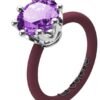 Anillo Le Corone Classic Plata Piedra Lila