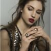 Anillo Le Corone Classic Plata Piedra Lila