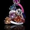 Anillo Le Corone Classic Plata Piedra Lila