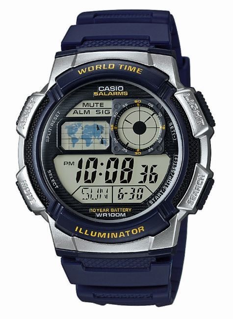 Reloj Casio Collection Digital Caballero AE-1000W-2AVEF Azul