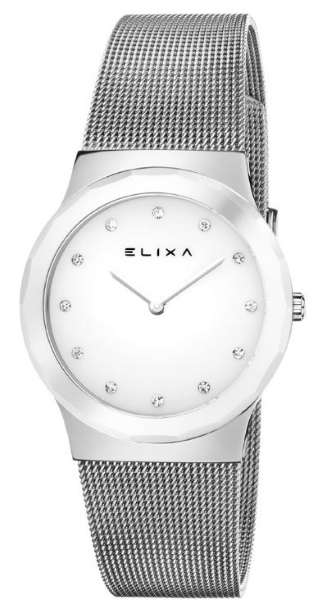 Reloj Elixa Cerámica Blanca y acero de Mujer E101-L395