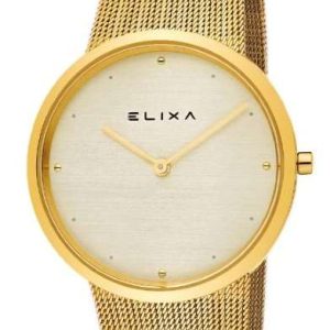 Reloj Elixa Beauty Analógico de acero dorado con Brazalete de malla E122-L497