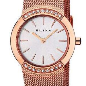Reloj Elixa Beauty Analógico de acero todo rosado con Brazalete de malla E059-L181