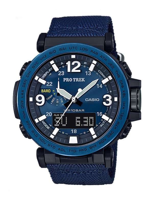 Reloj Casio Pro trek caballero Solar PRG-600YB-2ER Azul correa nylon