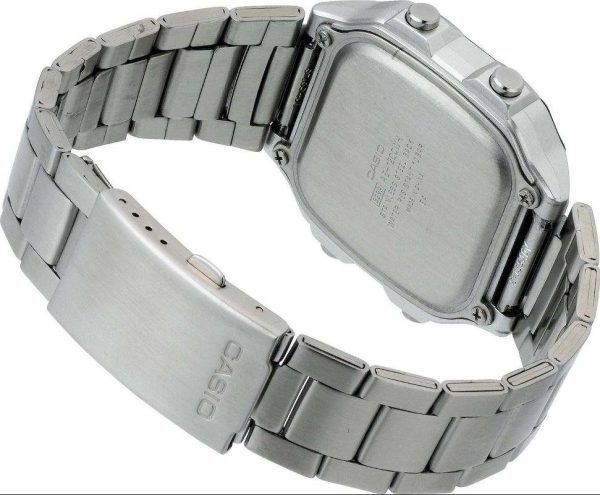 Reloj Digital AE-1200WHD-1AVEF con brazalete de acero
