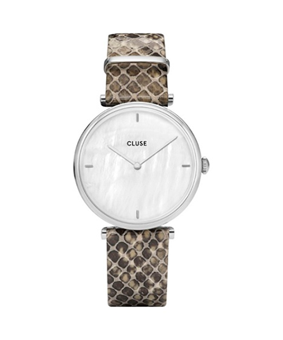 Reloj Cluse Triomphe Acero CL61009 con correa piel gris