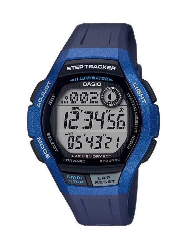 Reloj digital Hombre Casio Collection WS-2000H-2AVEF Step Tracker-Todo resina azul
