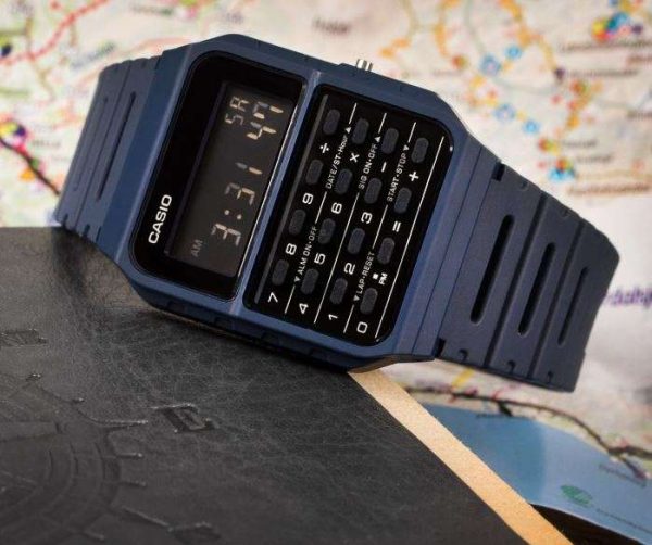 Reloj digital hombre Casio Vintage Calculadora CA-53WF-2BEF Resina azul