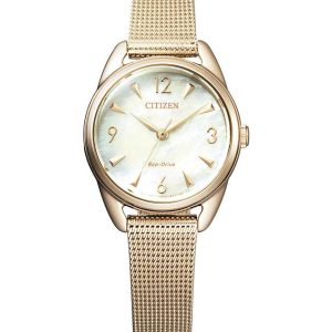 Reloj Citizen Mujer Eco-Drive EM0686-81D malla acero chapado Oro Rosa