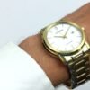 Citizen AW1212-87A Reloj hombre Eco-Drive Todo Acero chapado-Brazalete con cierre desplegable