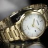 Citizen AW1212-87A Reloj hombre Eco-Drive Todo Acero chapado-Brazalete con cierre desplegable