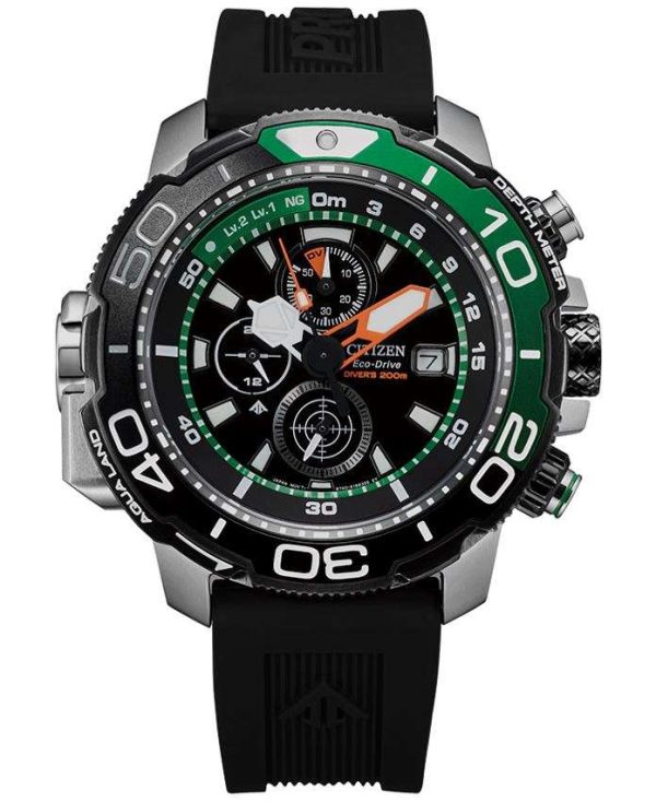 Reloj Hombre Citizen Promaster Aqualand Eco-Drive BJ2168-01E Caja Acero 50,4 mm-Correa Caucho
