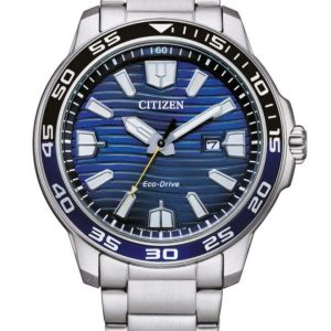 Reloj Hombre Citizen Eco-Drive AW1525-81L Acero-Esfera Azul
