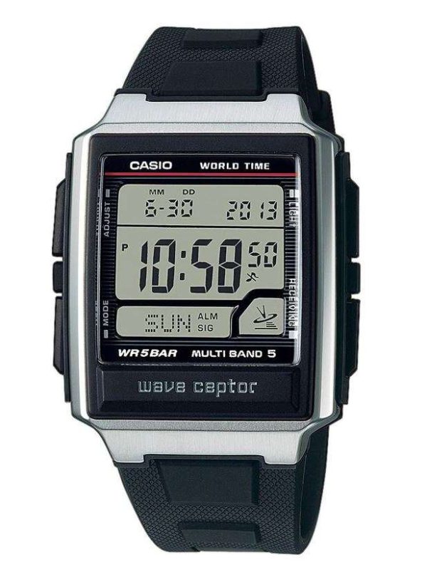 Reloj hombre Digital Casio Wave ceptor WV-59R-1AEF Resina negra-5 Bar