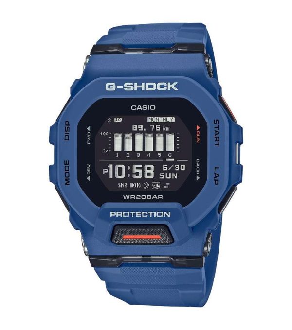 Reloj Hombre Digital Casio G-Shock GBD-200-2ER Resina Azul-Bluetooth Smart