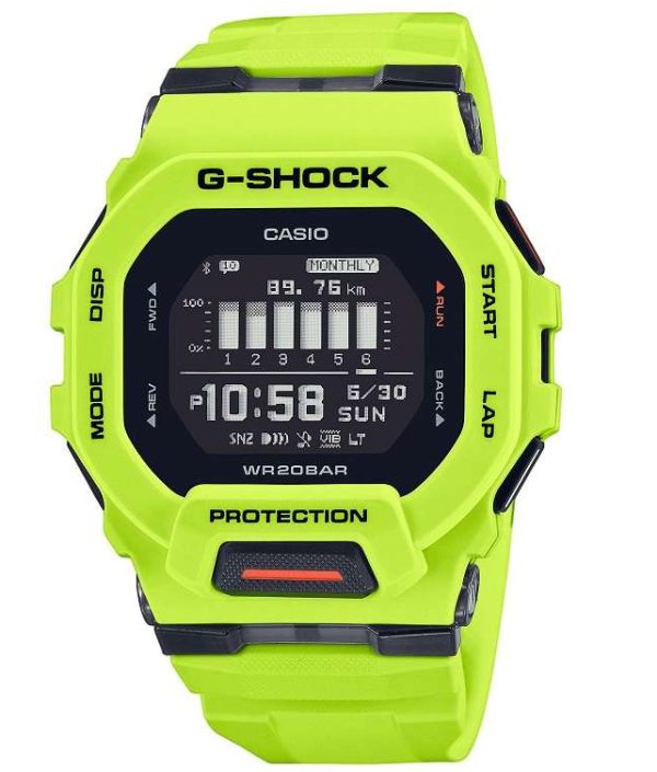 Reloj Hombre Digital Casio G-Shock GBD-200-9ER Resina Amarillo-Bluetooth Smart