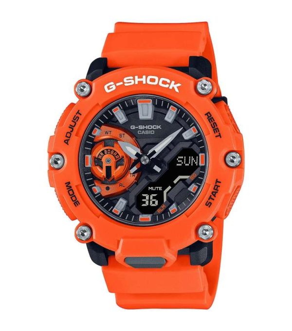 Reloj Hombre anadigi Casio G-Shock GA-2200M-4AER Resina Naranja