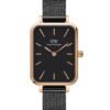 Reloj de mujer Daniel Wellington Quadro Ashfield Black DW00100433 Caja de 20 x 26 mm-malla acero ip.negro