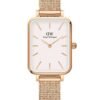 Reloj de mujer Daniel Wellington Quadro Pressed Melrose DW00100431 Caja de 20 x 26 mm-malla rosada