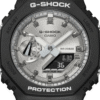 Reloj Casio G-Shock GA-2100SB-1AER esfera en color plateado y exterior en negro.