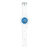 Reloj Casio G-Shock esfera de color azul y exterior blanco.
