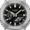 Reloj Casio G-Shock de acero con esfera en negro y el borde metálico