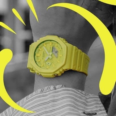 Reloj Casio G-Shock monocolor en Amarillo.