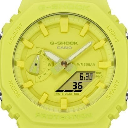 Reloj Casio G-Shock monocolor en Amarillo.
