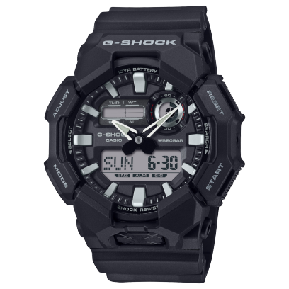 Reloj Casio G-Shock esfera negra y exterior negro.