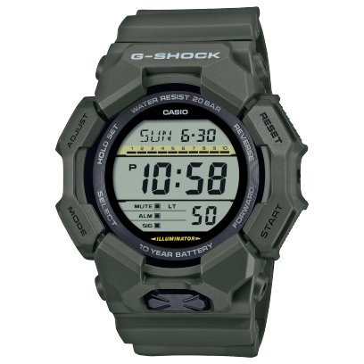 Reloj Casio G-Shock esfera y exterior mono verde.