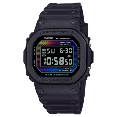 Reloj Casio G-Shock con bisel de acero inoxidable negro.