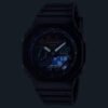 Reloj Casio G-Shock con bisel de resina negra.