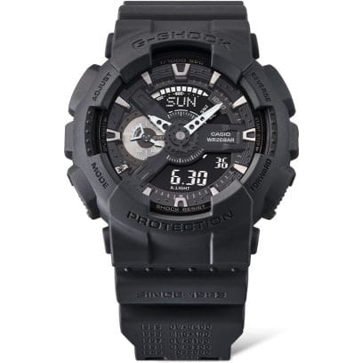 Reloj Casio G-Shock esfera y exterior mono negro.