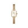 Reloj Daniel Wellington esfera en blanco con toques dorados y exterior dorado.