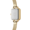 Reloj Daniel Wellington esfera en verde con toques dorados y exterior dorado.