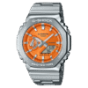 Reloj Casio G-Shock esfera naranja y exterior acero.