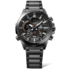 Reloj Edifice con bisel de acero inoxidable chapado en negro.