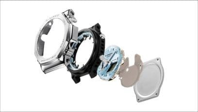 Reloj Casio G-Shock esfera azul marino y exterior acero.