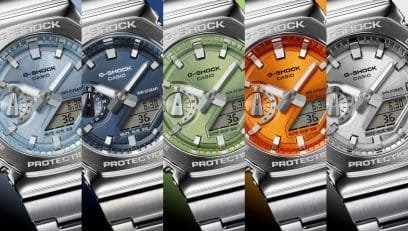 Reloj Casio G-Shock esfera azul marino y exterior acero.