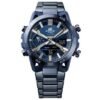Reloj Edifice con bisel de acero inoxidable azul marino.