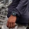 Reloj Casio G-Shock esfera negra con esfera digital y exterior del mismo color.