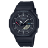 Reloj Casio G-Shock esfera negra con toques azul y rojo y exterior del mismo color.