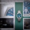 Reloj Citizen con esfera de color azul eléctrico y exterior de acero en color plata.