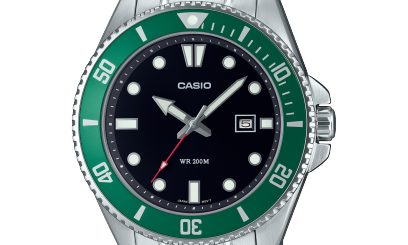 Casio Hombre Reloj MDV-107D-3AVEF Acero inoxidable/Aluminio-Mineral-20 Bar