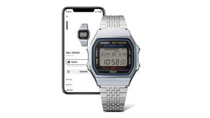 Reloj Casio Collection esfera plateada con esfera digital y exterior plateado.