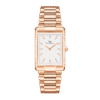 Reloj Daniel Wellington esfera en oro rosa y en blanco y exterior oro rosado.